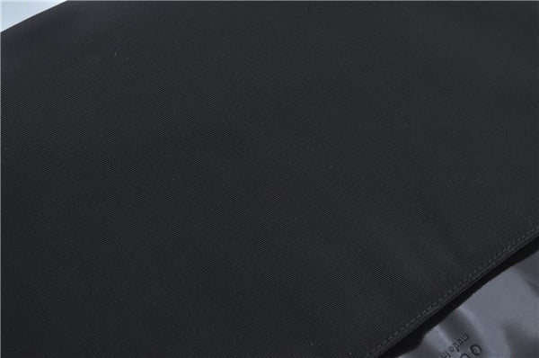 Authentic GUCCI Shoulder Hand Bag Purse Nylon Leather 0021039 Black  J4396