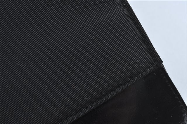 Authentic GUCCI Shoulder Hand Bag Purse Nylon Leather 0021039 Black  J4396