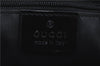 Authentic GUCCI Shoulder Hand Bag Purse Nylon Leather 0021039 Black  J4396
