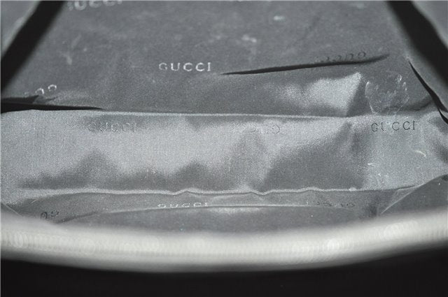 Authentic GUCCI Shoulder Hand Bag Purse Nylon Leather 0021039 Black  J4396