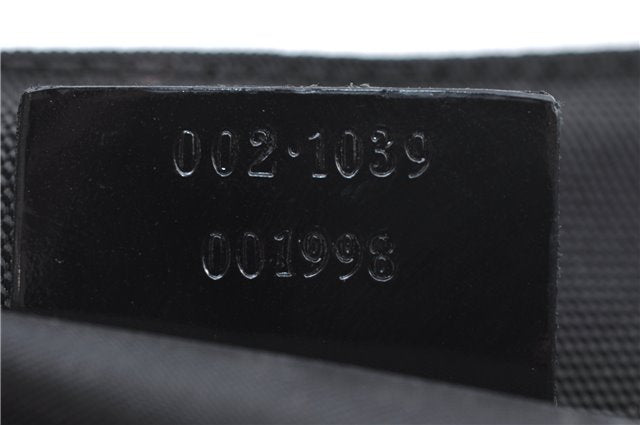 Authentic GUCCI Shoulder Hand Bag Purse Nylon Leather 0021039 Black  J4396