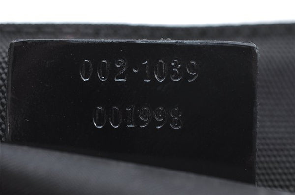 Authentic GUCCI Shoulder Hand Bag Purse Nylon Leather 0021039 Black  J4396