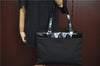 Authentic GUCCI Shoulder Hand Bag Purse Nylon Leather 0021039 Black  J4396