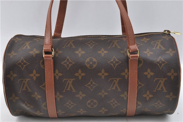 Authentic Louis Vuitton Monogram Papillon 30 Hand Bag Old Model LV J4397