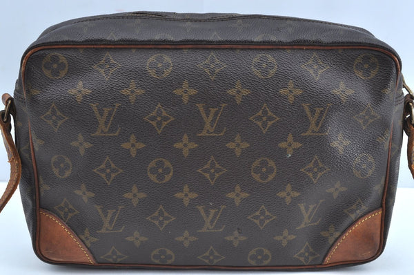 Authentic Louis Vuitton Monogram Trocadero 30 Shoulder Cross Bag M51272 LV J4399