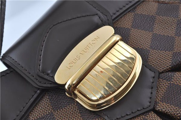 Authentic Louis Vuitton Damier Sistina MM Shoulder Hand Bag N41541 LV J4431