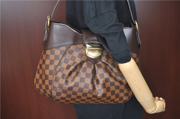 Authentic Louis Vuitton Damier Sistina MM Shoulder Hand Bag N41541 LV J4431