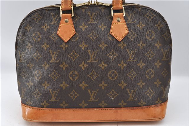Authentic Louis Vuitton Monogram Alma Hand Bag Purse M51130 LV J4441