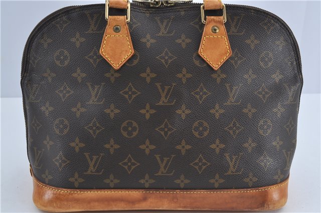 Authentic Louis Vuitton Monogram Alma Hand Bag Purse M51130 LV J4442