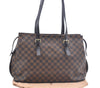 Authentic Louis Vuitton Damier Chelsea Shoulder Tote Bag N51119 LV J4443