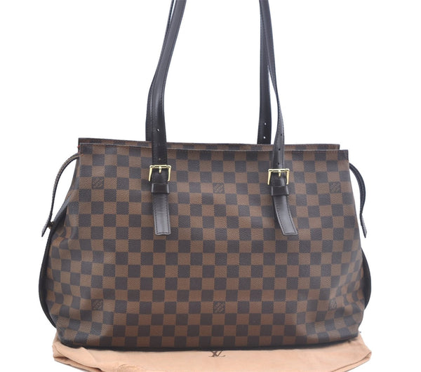 Authentic Louis Vuitton Damier Chelsea Shoulder Tote Bag N51119 LV J4443