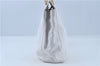 Authentic CHANEL Caviar Skin CC Logo Shoulder Tote Bag White J4455