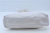 Authentic CHANEL Caviar Skin CC Logo Shoulder Tote Bag White J4455