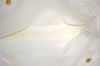 Authentic CHANEL Caviar Skin CC Logo Shoulder Tote Bag White J4455