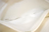 Authentic CHANEL Caviar Skin CC Logo Shoulder Tote Bag White J4455