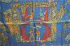 Authentic HERMES Carre 90 Scarf "LE TEMPS des MARIONNETTES" Silk Blue Box J4483