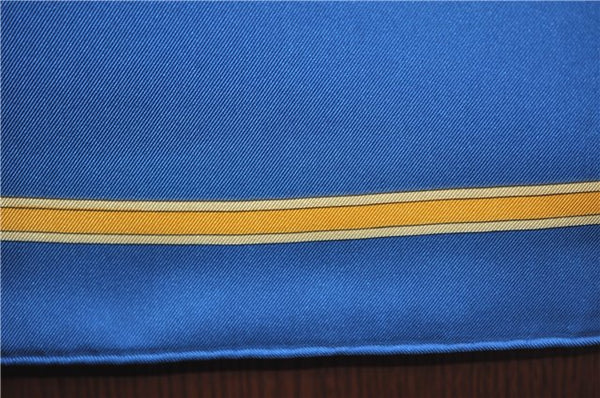 Authentic HERMES Carre 90 Scarf "LE TEMPS des MARIONNETTES" Silk Blue Box J4483