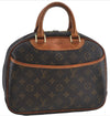 Authentic Louis Vuitton Monogram Trouville Hand Bag Purse M42228 LV J4509