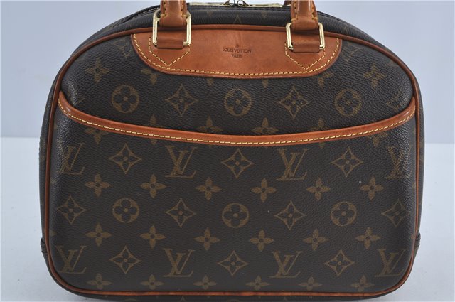 Authentic Louis Vuitton Monogram Trouville Hand Bag Purse M42228 LV J4509