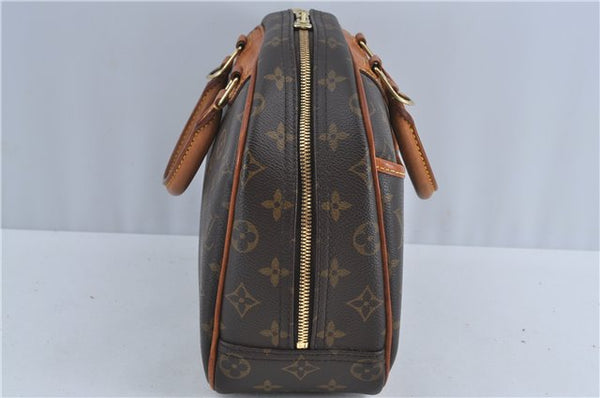 Authentic Louis Vuitton Monogram Trouville Hand Bag Purse M42228 LV J4509