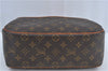 Authentic Louis Vuitton Monogram Trouville Hand Bag Purse M42228 LV J4509