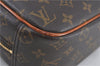 Authentic Louis Vuitton Monogram Trouville Hand Bag Purse M42228 LV J4509