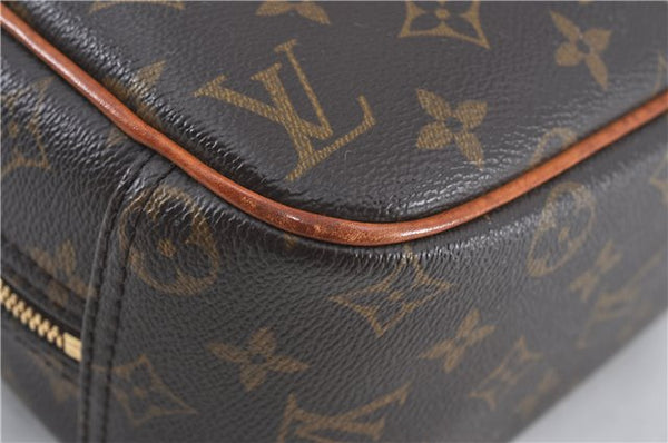 Authentic Louis Vuitton Monogram Trouville Hand Bag Purse M42228 LV J4509