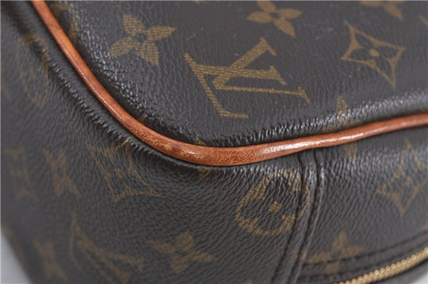 Authentic Louis Vuitton Monogram Trouville Hand Bag Purse M42228 LV J4509