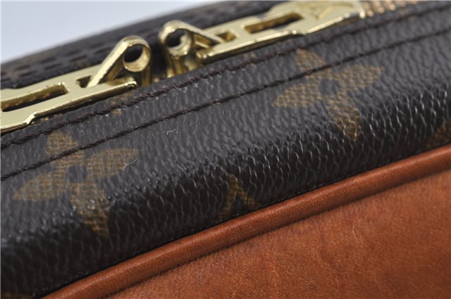 Authentic Louis Vuitton Monogram Trouville Hand Bag Purse M42228 LV J4509