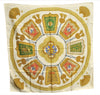 Authentic HERMES Carre 90 Scarf "Poste et Cavalerie" Silk Ivory J4538