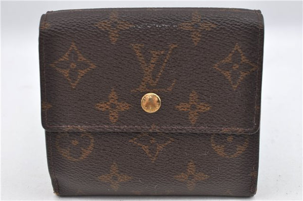 Authentic Louis Vuitton Monogram Portefeuille Elise Wallet M61654 LV J4543