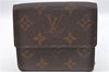 Authentic Louis Vuitton Monogram Portefeuille Elise Wallet M61654 LV J4543