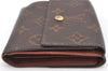 Authentic Louis Vuitton Monogram Portefeuille Elise Wallet M61654 LV J4543