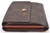 Authentic Louis Vuitton Monogram Portefeuille Elise Wallet M61654 LV J4543
