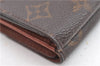Authentic Louis Vuitton Monogram Portefeuille Elise Wallet M61654 LV J4543
