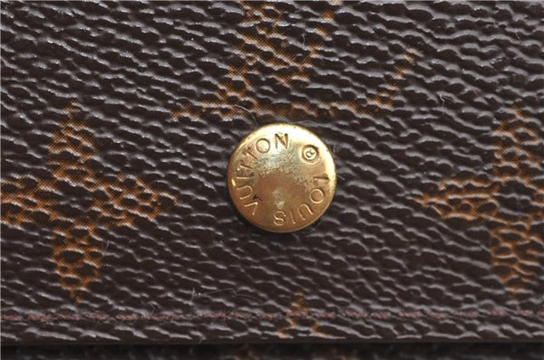 Authentic Louis Vuitton Monogram Portefeuille Elise Wallet M61654 LV J4543
