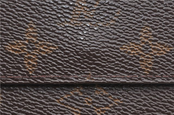 Authentic Louis Vuitton Monogram Portefeuille Elise Wallet M61654 LV J4543