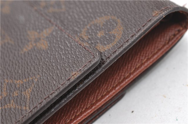 Authentic Louis Vuitton Monogram Portefeuille Elise Wallet M61654 LV J4543