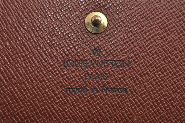 Authentic Louis Vuitton Monogram Portefeuille Elise Wallet M61654 LV J4543