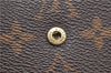 Authentic Louis Vuitton Monogram Portefeuille Elise Wallet M61654 LV J4543