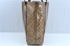 Authentic GUCCI GG Crystal Shoulder Tote Bag PVC Leather 189669 Brown J4550