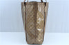 Authentic GUCCI GG Crystal Shoulder Tote Bag PVC Leather 189669 Brown J4550