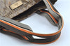 Authentic GUCCI GG Crystal Shoulder Tote Bag PVC Leather 189669 Brown J4550