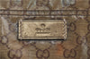 Authentic GUCCI GG Crystal Shoulder Tote Bag PVC Leather 189669 Brown J4550