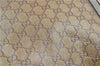 Authentic GUCCI GG Crystal Shoulder Tote Bag PVC Leather 189669 Brown J4550