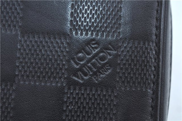 Auth Louis Vuitton Damier Infini Zippy XL Travel Case Wallet N61254 Black J4566