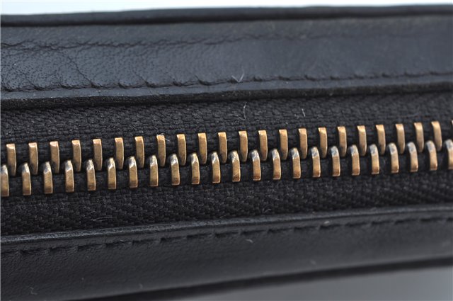 Auth Louis Vuitton Damier Infini Zippy XL Travel Case Wallet N61254 Black J4566