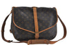 Authentic Louis Vuitton Monogram Saumur 35 Shoulder Cross Bag M42254 LV J4567