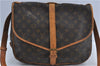 Authentic Louis Vuitton Monogram Saumur 35 Shoulder Cross Bag M42254 LV J4567