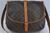 Authentic Louis Vuitton Monogram Saumur 35 Shoulder Cross Bag M42254 LV J4567